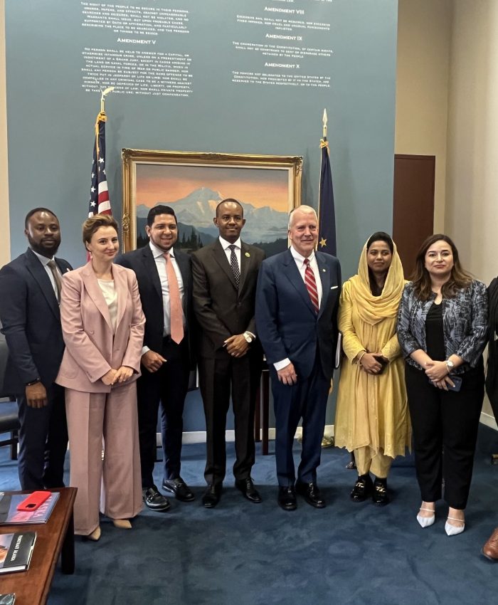 Senator Dan Sullivan Receives McCain 2024 Fellows at Senate Office